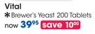 Vital Brewer's Yeast 200's Tablets