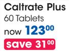 Caltrate Plus 60's Tablets
