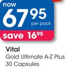 Vital Gold Ultimate A-Z Plus 30 Capsules