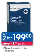 Clicks Stress-B Complex-2 x 120 Tablets