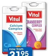 Vital Calcium Complex 30's Tablets