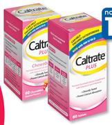 Caltrate 60's Chewable Tablets