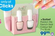Sorbet Pardon My French Nail Colour Set-2 x 15ml