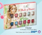 Sorbet 12 Shades Of Summer Minis Nail Colour Set-12 x 5ml