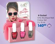 Sorbet Chic Boutique Nail Colour Set-3 x 15ml