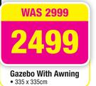 Gazebo With Awning-335 x 335cm 