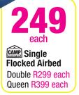 Camp Master Single Flocked Airbed-Each