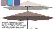 Out & About 3m Standard Umbrella-Each