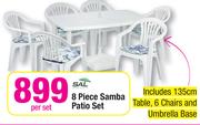 SAL 8 Piece Samba Patio Set-Per Set