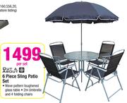 Out & About 6 Piece Sling Patio Set-Per Set