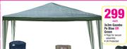 Camp Master 3x3m Gazebo In Pe Blue Or Green-Each