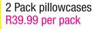 Always Home Conti 2 Pack Pillowcases-Per Pack