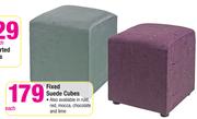 Fixed Suede Cubes-Each