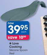 Love Cooking Silicone Spoon Rest