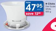 Clicks Diet Scale White-500g