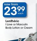 Lentheric I Love Or Masculin Body Lotion Or Cream-Each