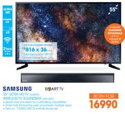 Samsung 55" UHD TV JU6000+ Wireless TV Soundbar HW-J250