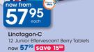 Linctagon-C 12 Junior Effervescent Berry Tablets-Each