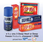 Deep Heat Or Deep Freeze-Each