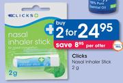 Clicks Nasal Inhaler Stick-2x2g
