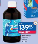 Gaviscon Aniseed Liquid-600ml Each