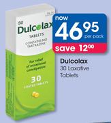 Dulcolax 30 Laxative Tablets-Per Pack