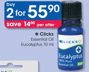 Clicks Essential Oil Eucalyptus-2x10ml