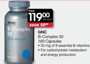 GNC B-Complex 50 100 Capsules-Per Pack
