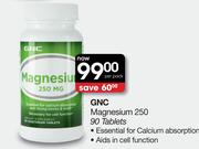 GNC Magnesium 250 90 Tablets-Per Pack