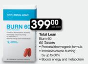 GNC Total Lean Burn 60-60 Tablets Per Pack