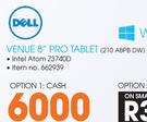 Dell Venue 8" Touch Screen Pro Tablet(210 ABPB DW)