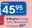 Bioplus Energy Tonic Effervescent 10 Tablets-Per Pack