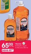 Savlon Antiseptic Liquid-2Ltr Plus 250ml Per Offer