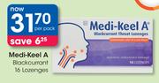 Medi-Keel A Blackcurrant 16 Lozenges-Per Pack
