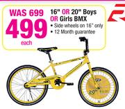 Raleigh 16" Or 20" Boys Or Girls BMX