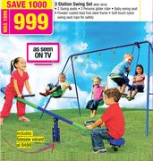 3 Station Swing Set MSC-3816