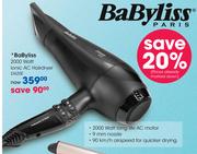Babyliss 2000Watt Ionic AC Hairdryer D420E
