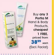 Portia M Hand & Body Products