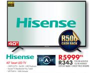 Hisense 40" FHD Smart LED TV