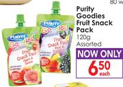 Purity Goodies Fruit Snack Pack Assorted-120g Each
