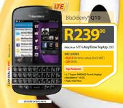BlackBerry Q10 LTE-On MTN AnyTime TopUp 200