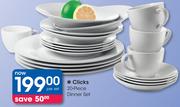 Clicks 20 Piece Dinner Set-Per Set