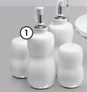 Clicks Serveware 4 Piece Dolomite Condiment Set