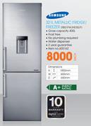 Samsung 321Ltr Metallic  Fridge/Freezer RB31FWJNDSS/F