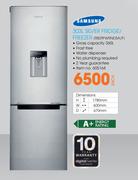 Samsung 303L Silver Fridge/Freezer(RB29FWRNDSA/F)-Each