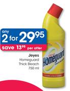 Jeyes Homeguard Thick Bleach-2x750ml 