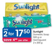 Sunlight Domestic Soap-2x500g 