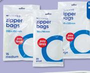 Clicks Zipper Bags 20 Small Bags-Per Pack