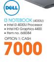 Dell i3 Notebook(4030U)