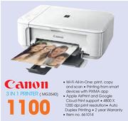 Canon 3 In 1 Printer(MG3540)